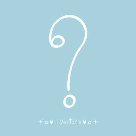 Vector question mark sign icon, Illustration EPS10のイラスト素材