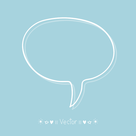 Vector hand drawn bubble speech, Illustration EPS10 great for any use.のイラスト素材