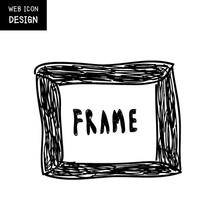 Vector blank picture frame template set isolated on background, Illustration EPS10 great for any use.のイラスト素材