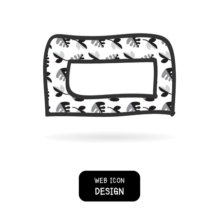 Vector blank picture frame template set isolated on background, Illustration EPS10 great for any use.のイラスト素材