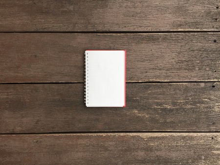 Blank Notebook With Pen On Wooden Desk, Business Concept Great For Any Use.の写真素材