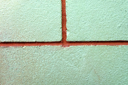 Brick Wall Green Color Texture or Background Great For Any Use.の写真素材