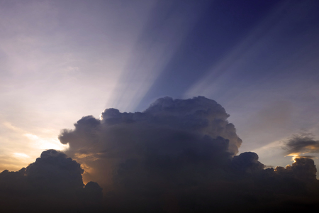 Blue Sky, Sunset with Clouds Background Great For Any Use.の写真素材