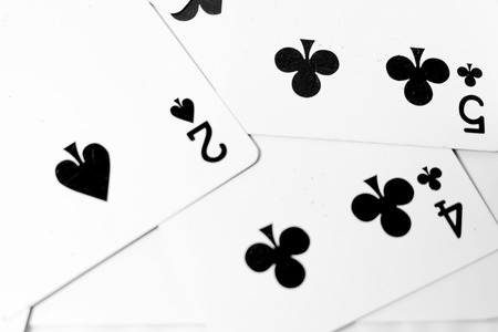 Playing Cards Texture. Playing Cards on the White Background Great for Any Use.の写真素材