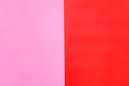 Beautiful Pink and Red Color Paper Texture, Flat. Colorful of Backdrop or Pattern. The Concept of Valentine Day. Abstract Light Red & Pink of Soft Paper Background with Top View with Copy Space.の写真素材