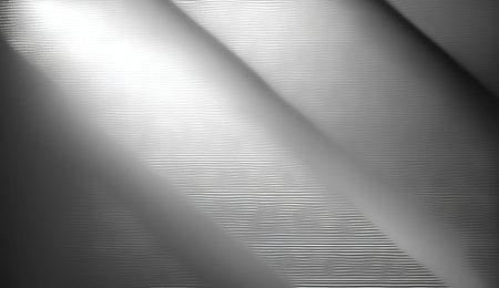 Silver background texture, stainless steel in studio room. Gray 3d rendering illustration. Generative Ai.の素材