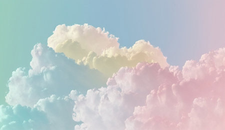 Sky soft light 3d rendering illustration of gradient pastel background abstract texture pattern  in sweet color. Generative Ai.の素材