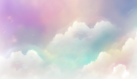 Sky soft light 3d rendering illustration of gradient pastel background abstract texture pattern  in sweet color. Generative Ai.の素材