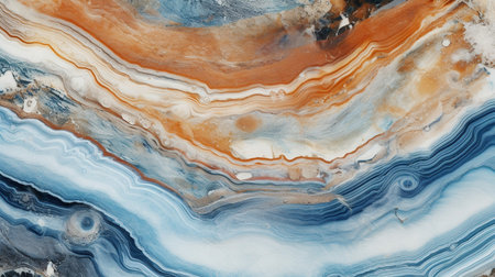 Blue ocean background abstract. Marble stone texture with Generative Ai.の素材