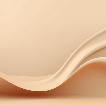 Beige background studio with Generative Ai. minimalism podium stand for branding.の素材