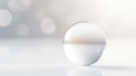 Water glass bubble background texture with Generative Ai. Liquid soap.の素材