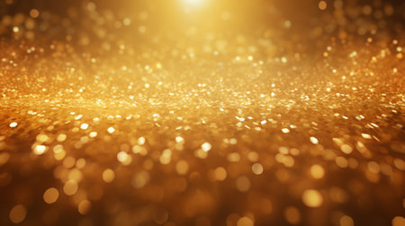 Gold background abstract for wallpaper, pattern on website. Light golden metal texture with Generative AI.の素材