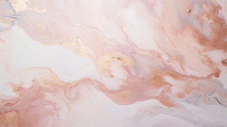 Gold pink marble background abstract with Generative Ai. Natural granite floor. Rose gold stone wall.の素材