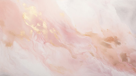 Pink watercolor gold marble background abstract texture with Generative Ai.の素材