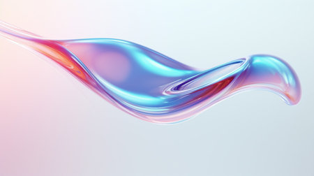 Iridescent background texture soft. Rainbow light abstract soft pastel colors holographic pattern with Generative Ai.の素材
