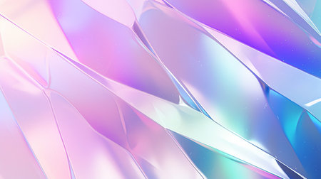 Iridescent background texture soft. Rainbow light abstract soft pastel colors holographic pattern with Generative Ai.の素材