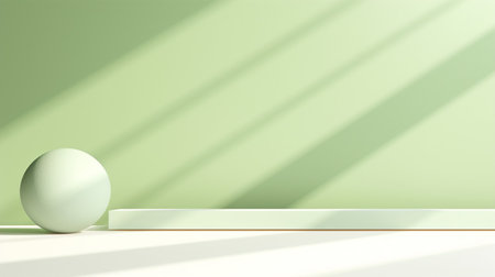 Minimalistic background abstract with Generative Ai. Podium for display product.の素材