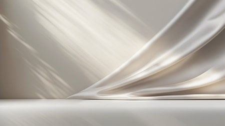 Empty curtains stage light on background texture. Mock up Product display podium with Generative Ai.の素材