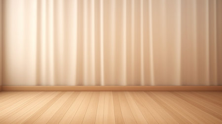 Wood table background texture. Empty space for display product. Parquet floor with Generative Ai.の素材