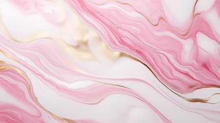 Gold pink marble background for Birthday, Valentine. vintage. Luxury Natural texture with Generative Ai.の素材