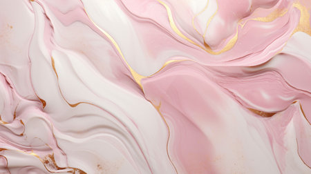Gold pink marble background for Birthday, Valentine. vintage. Luxury Natural texture with Generative Ai.の素材