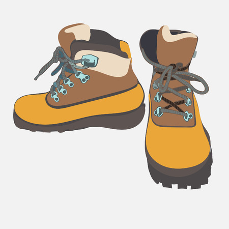 Tracking bootsのイラスト素材