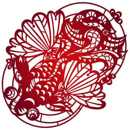 Laser cut vector templateのイラスト素材