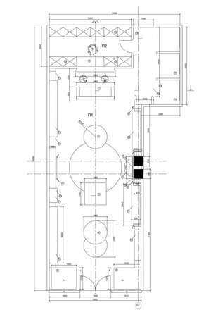 Standard Office Furniture Symbols On Floor Plans Royalty Free