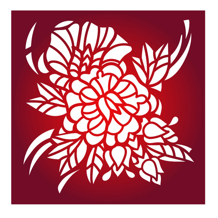 Laser cut vector templateのイラスト素材