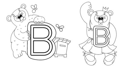 vector of animal alphabet coloring book id 143474130 royalty free image stocklib