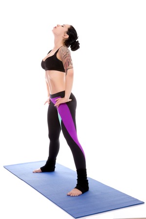 Sports girl  before Fitness Exerciseの写真素材