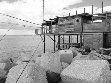 Trabocchi bn sea viewの写真素材