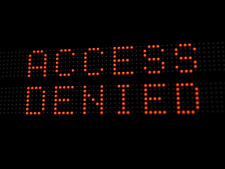 Illustration of words access deniedの写真素材