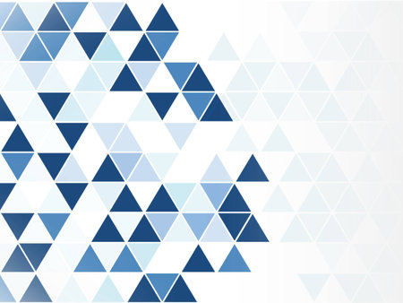 blue triangle abstract background modern style on isolated