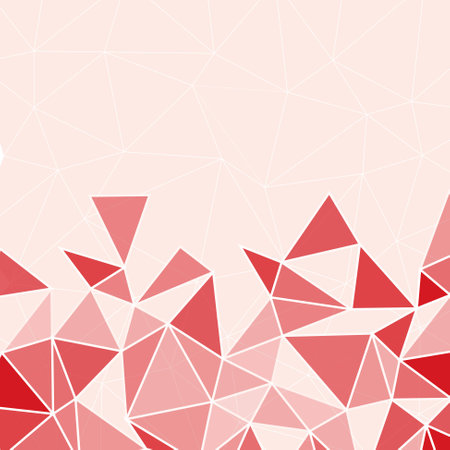 geometric polygon abstract background of red with space for text modern styleのイラスト素材