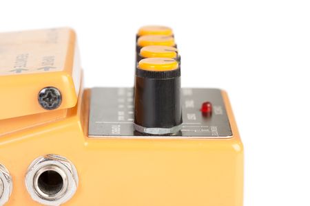 Audio distortion device isolated on whtieの写真素材