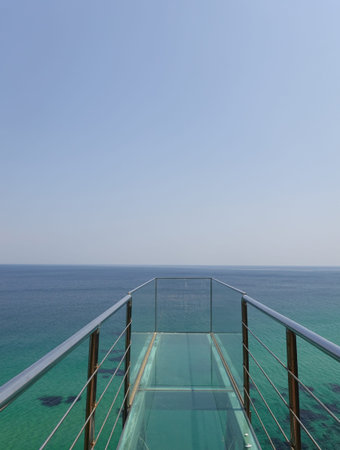 cool and blue beachfront sea