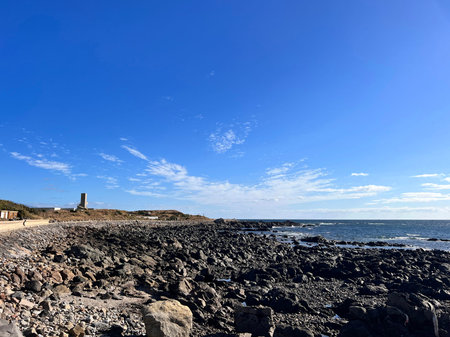 Lighthouse on the Atlantic Ocean Coast in Tenerife Canary Islands Spain