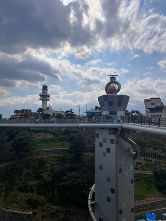 View from the observation deck of the Astrakhan tower, Russia