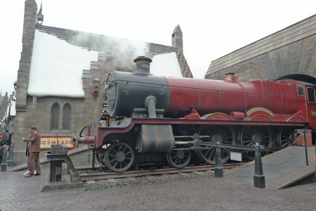 Old steam locomotive in the city of Gdansk, Poland