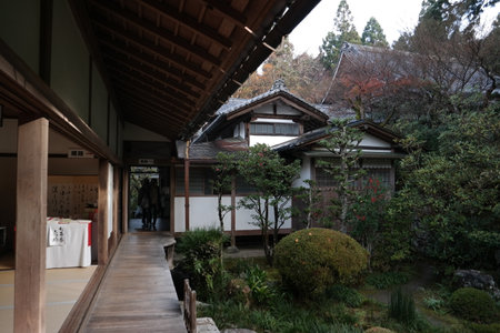 Traditional Japanese house in Kyoto, Japan.の写真素材