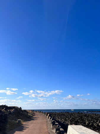 Gran Canaria, view of the coast and the Atlantic Oceanの写真素材
