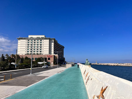 View of the port of Barcelona.の写真素材