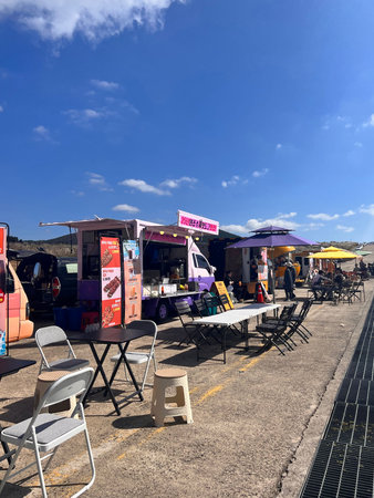 Street food market in San Sebastian, Spain
