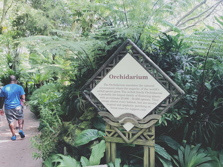 Tourist visit The Royal Botanic Gardens in Bangkok, Thailand.