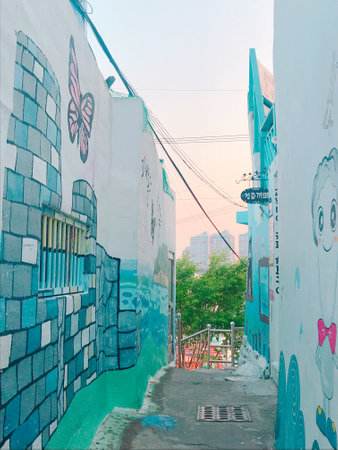 Street art in Bangkok, Thailand.の写真素材