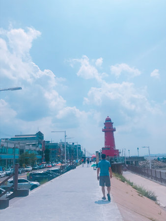 Lighthouse in the port of Nha Trang, Vietnam.
