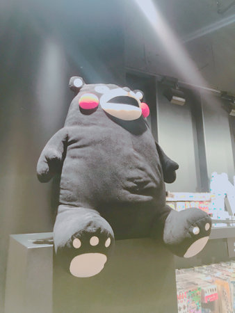 Unidentified teddy bear in the shopping mall.の写真素材