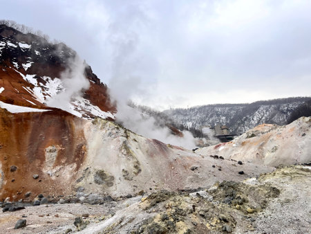 Hveravellir geothermal area, Iceland, Europeの写真素材
