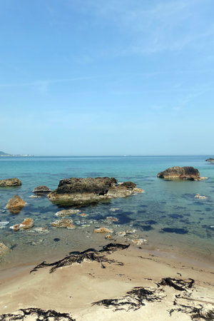 beautiful beach and sea in south korea,Chonburiの写真素材